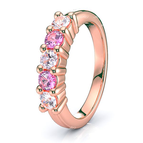 Rose Diamond and Pink Sapphire