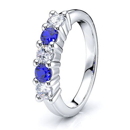 White Diamond and Blue Sapphire