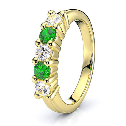 Yellow Diamond and Emerald
