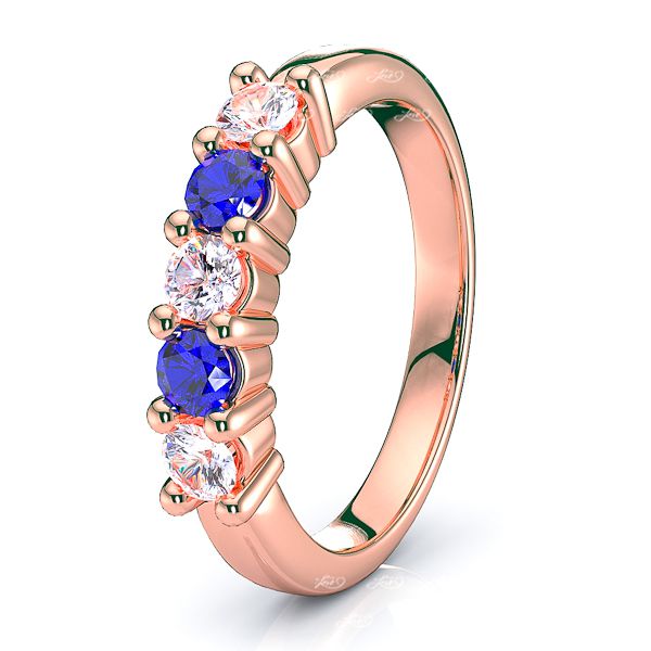 Rose Diamond and Blue Sapphire