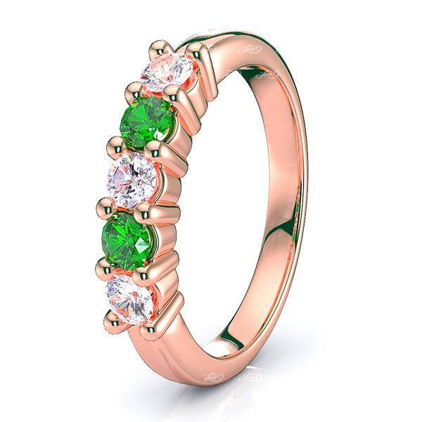 Rose Diamond and Emerald