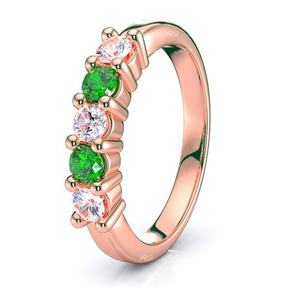 Rose Diamond and Emerald