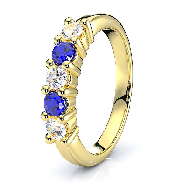 Yellow Diamond and Blue Sapphire