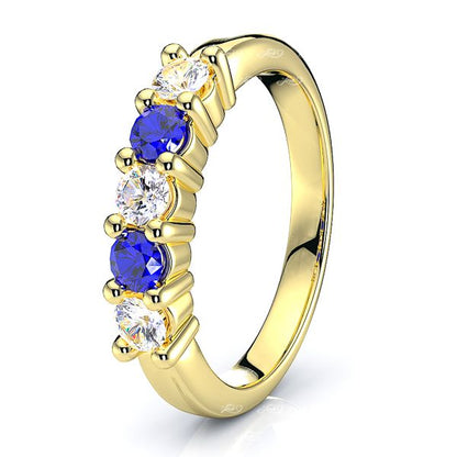 Yellow Diamond and Blue Sapphire