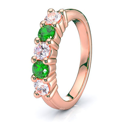 Rose Diamond and Emerald
