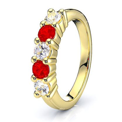 Yellow Diamond and Ruby