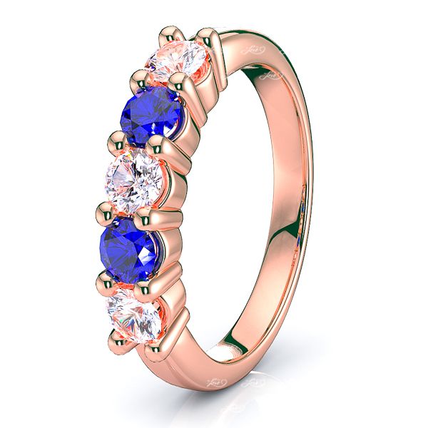 Rose Diamond and Blue Sapphire