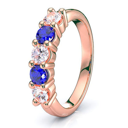 Rose Diamond and Blue Sapphire