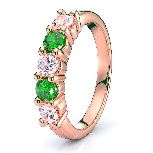 Rose Diamond and Emerald