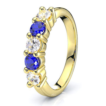 Yellow Diamond and Blue Sapphire