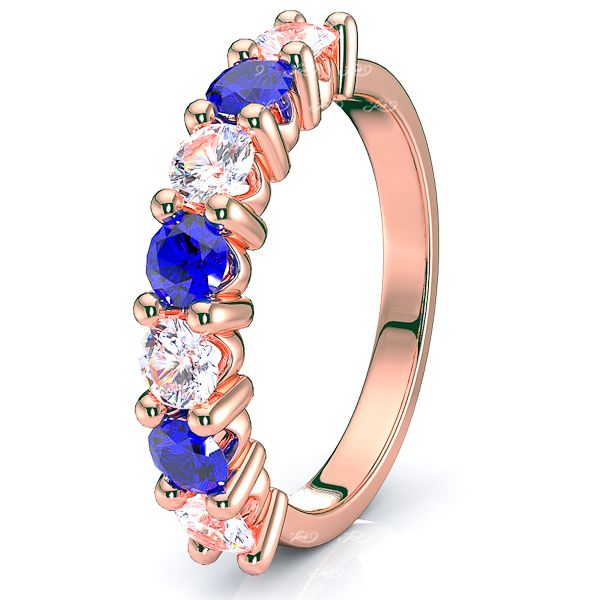 Rose Diamond and Blue Sapphire