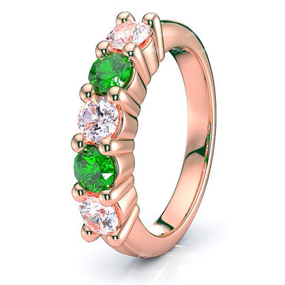 Rose Diamond and Emerald
