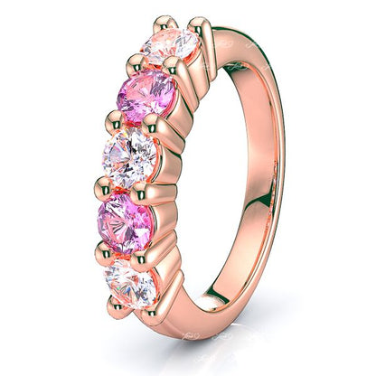 Rose Diamond and Pink Sapphire