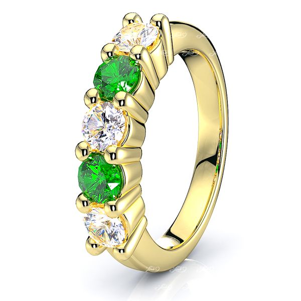 Yellow Diamond and Emerald