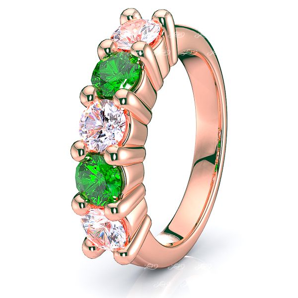Rose Diamond and Emerald