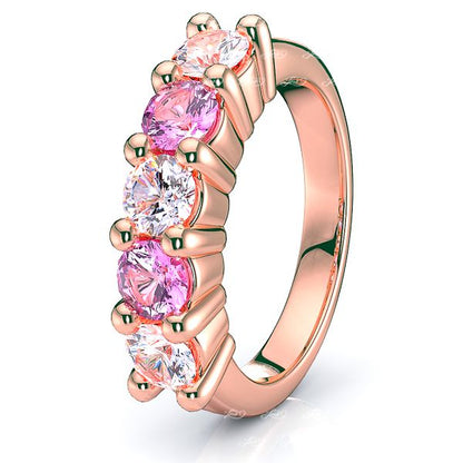 Rose Diamond and Pink Sapphire