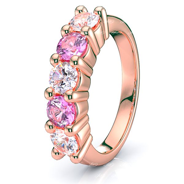 Rose Diamond and Pink Sapphire