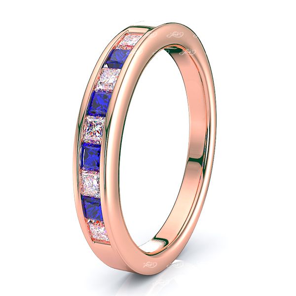 Rose Diamond and Blue Sapphire