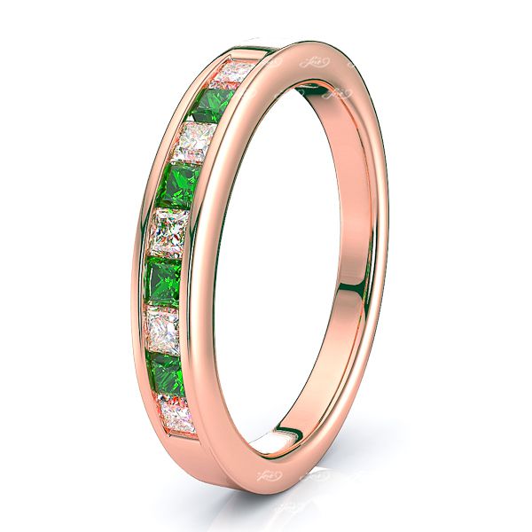 Rose Diamond and Emerald
