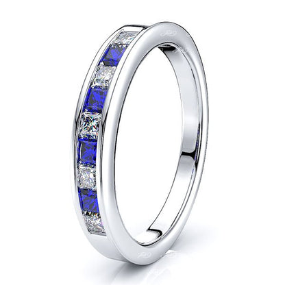 White Diamond and Blue Sapphire
