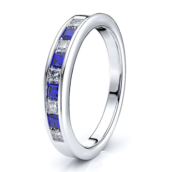 White Diamond and Blue Sapphire