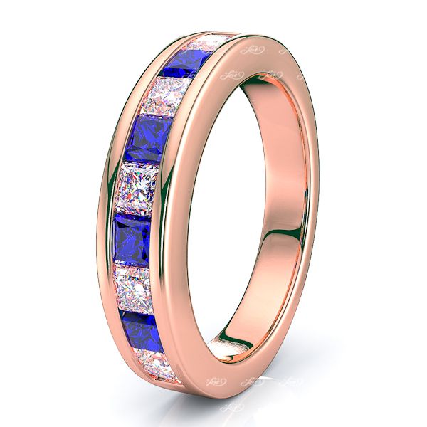 Rose Diamond and Blue Sapphire