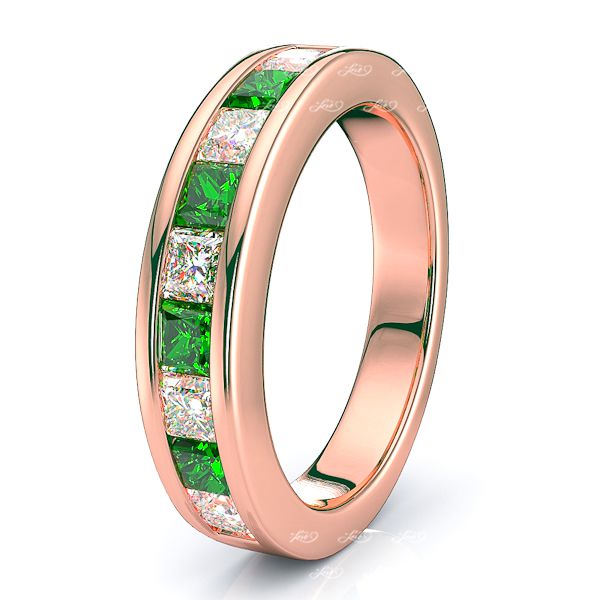 Rose Diamond and Emerald