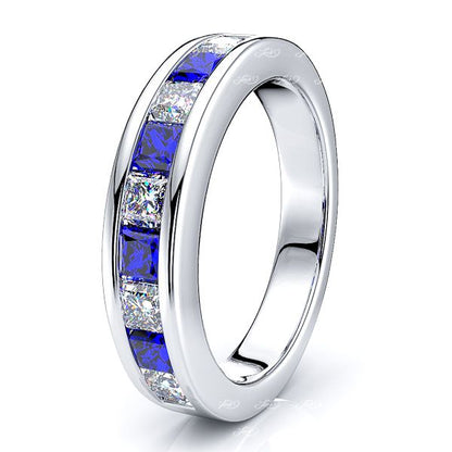 White Diamond and Blue Sapphire