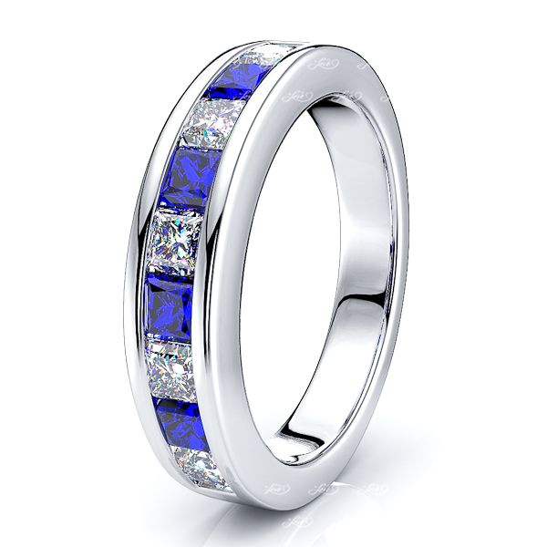 White Diamond and Blue Sapphire