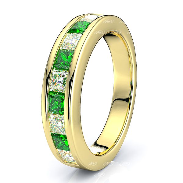 Yellow Diamond and Emerald