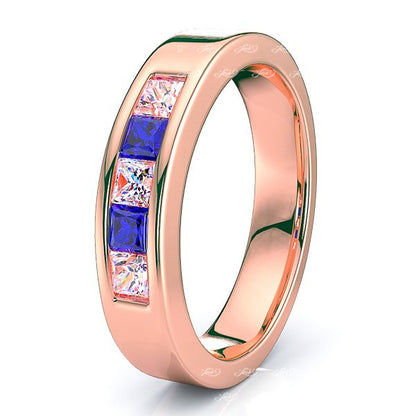 Rose Diamond and Blue Sapphire