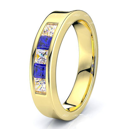 Yellow Diamond and Blue Sapphire