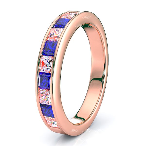 Rose Diamond and Blue Sapphire