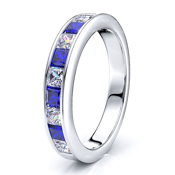 White Diamond and Blue Sapphire