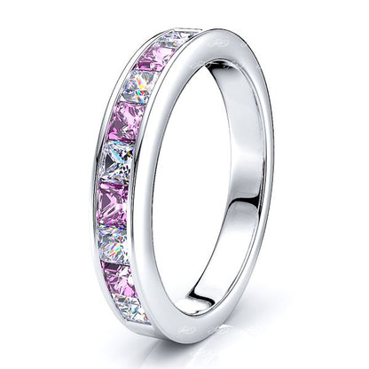White Diamond and Pink Sapphire