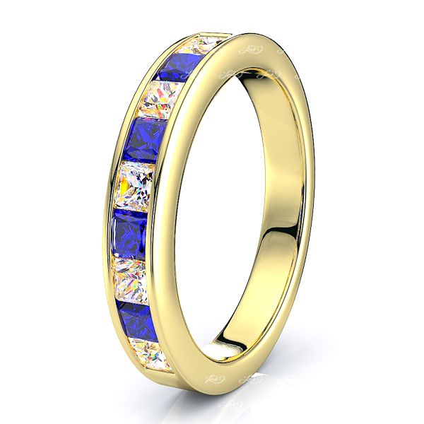 Yellow Diamond and Blue Sapphire