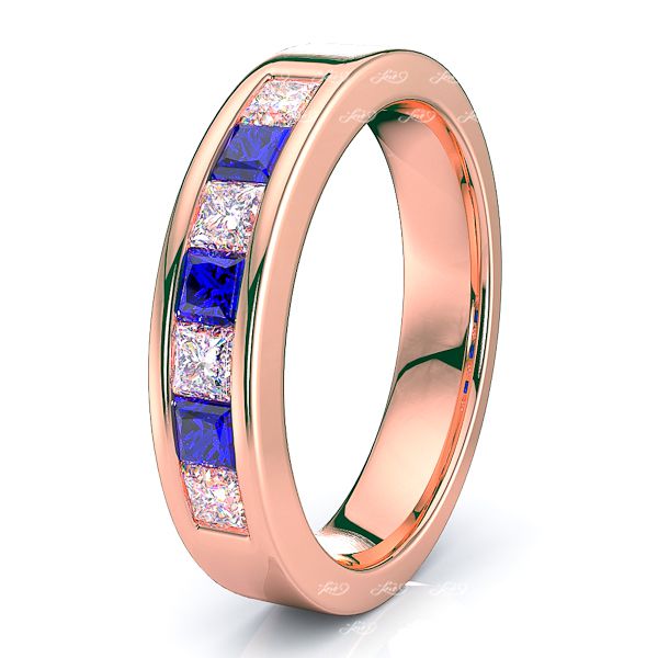 Rose Diamond and Blue Sapphire