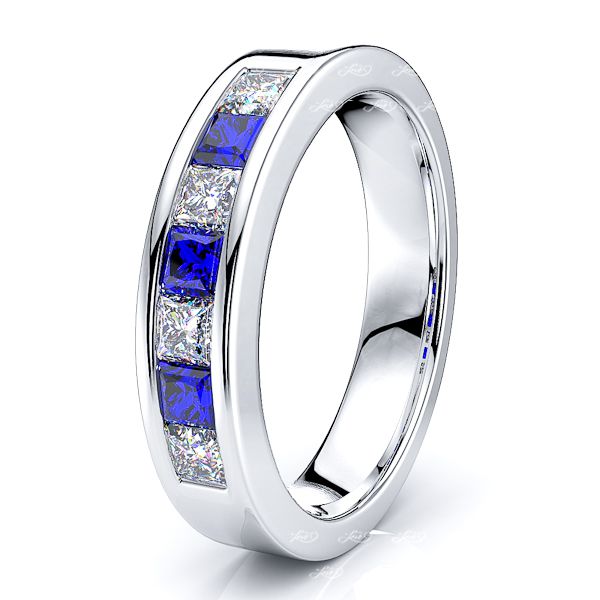 White Diamond and Blue Sapphire