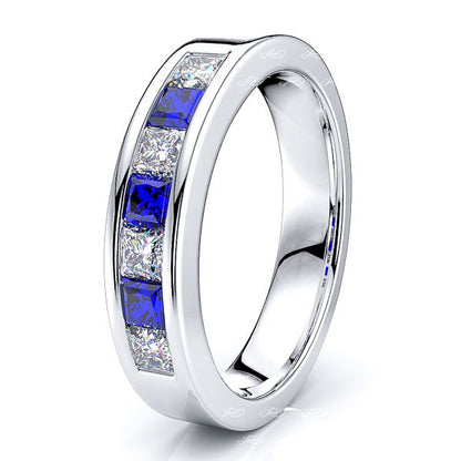White Diamond and Blue Sapphire