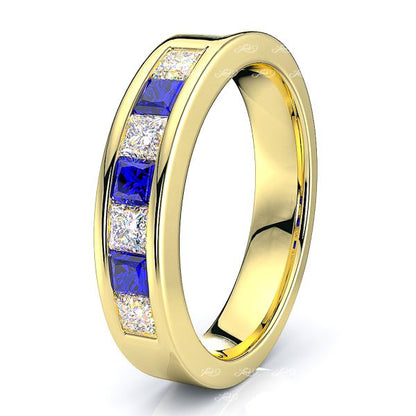 Yellow Diamond and Blue Sapphire