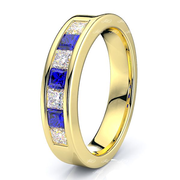 Yellow Diamond and Blue Sapphire