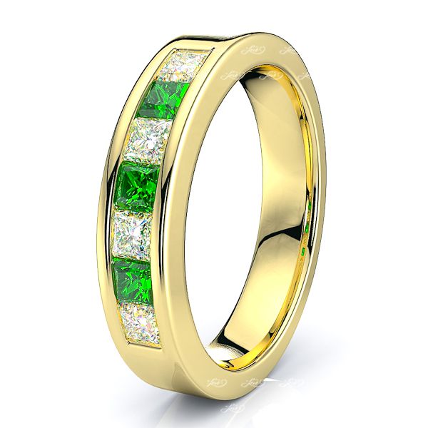 Yellow Diamond and Emerald
