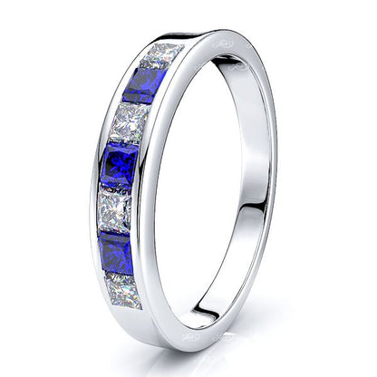 White Diamond and Blue Sapphire