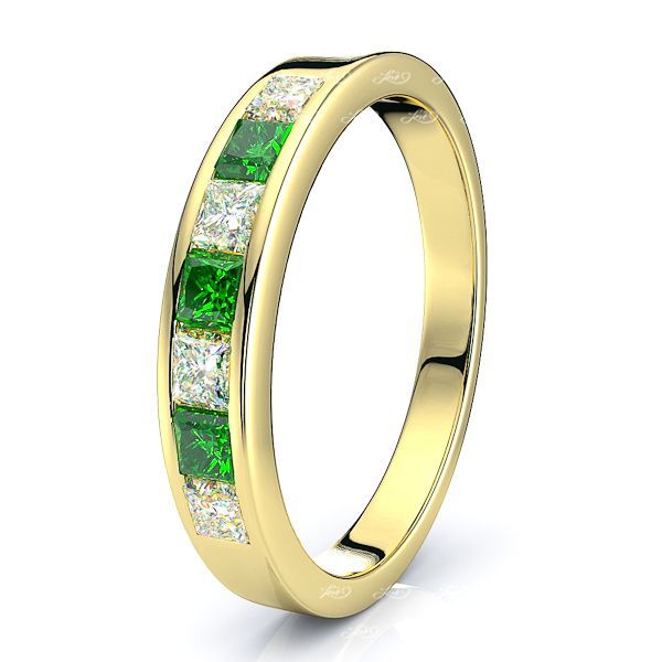 Yellow Diamond and Emerald