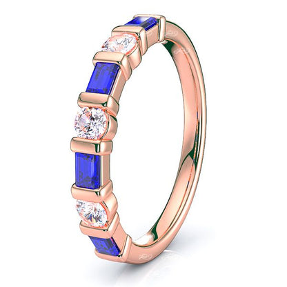 Rose Diamond and Blue Sapphire