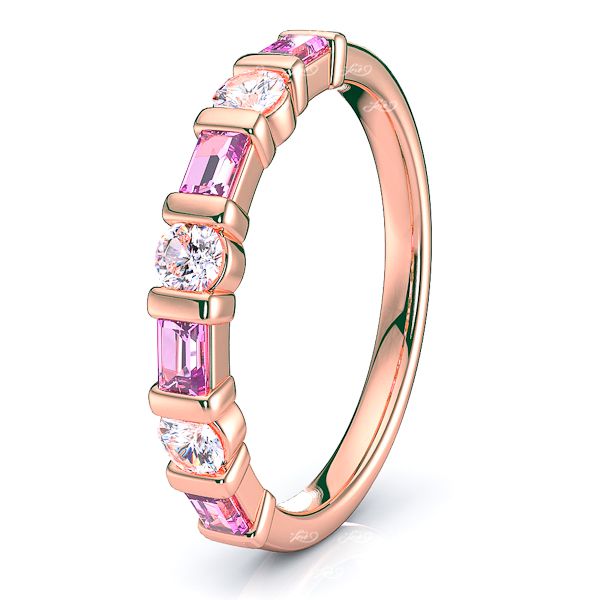 Rose Diamond and Pink Sapphire