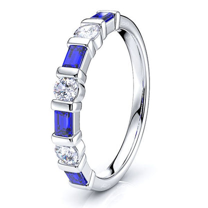 White Diamond and Blue Sapphire