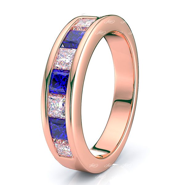 Rose Diamond and Blue Sapphire
