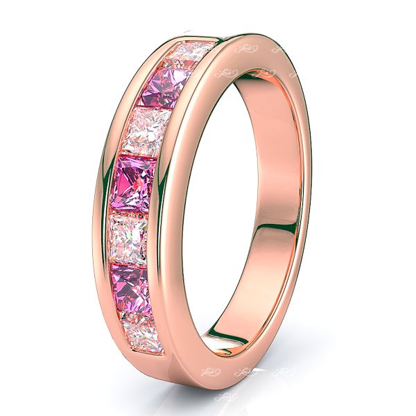Rose Diamond and Pink Sapphire
