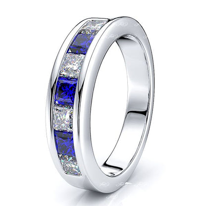 White Diamond and Blue Sapphire